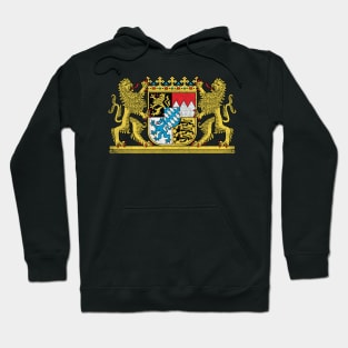 Bavaria Coat of Arms // Faded Style Region Design Hoodie